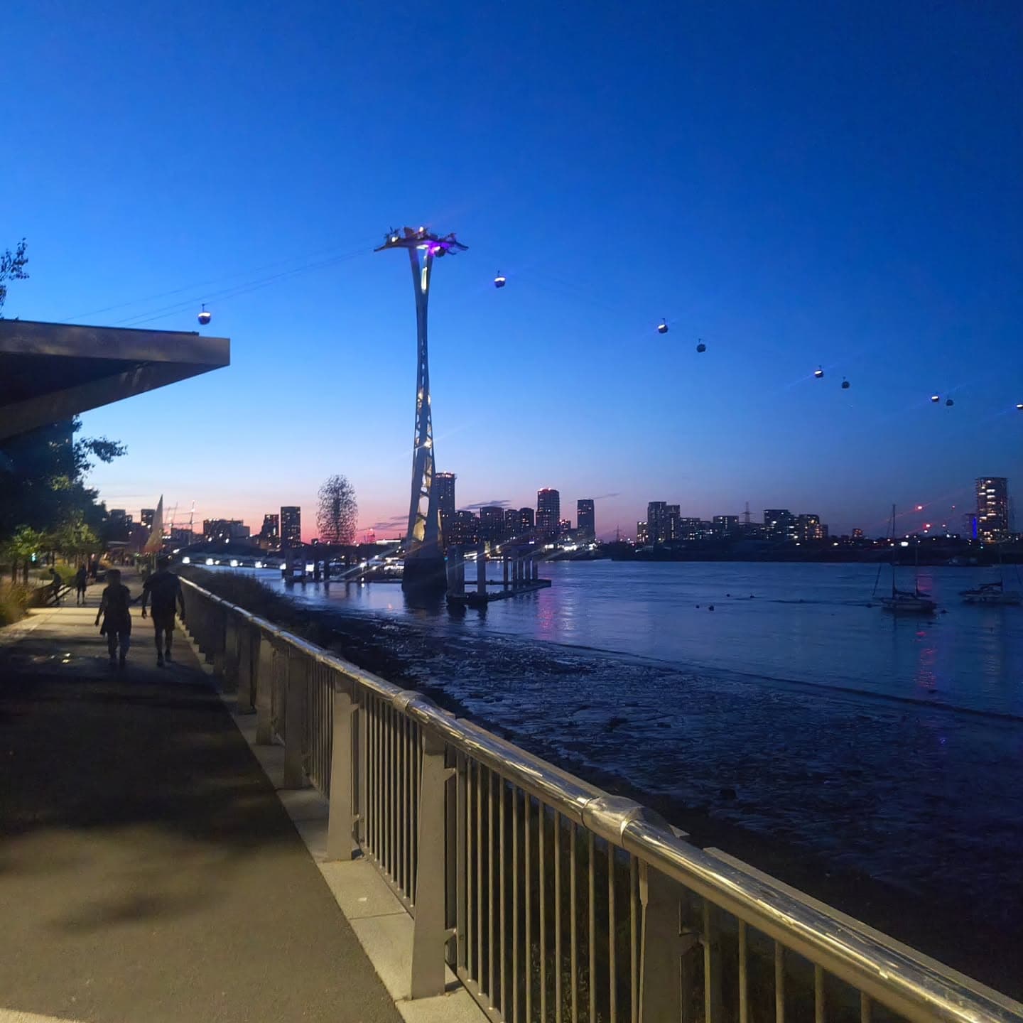 WAGMI group beside the Thames at night
